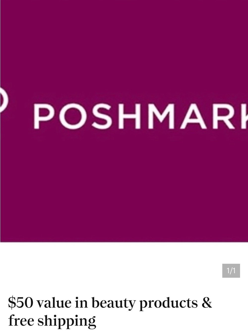 $50 value in beauty products and free shipping